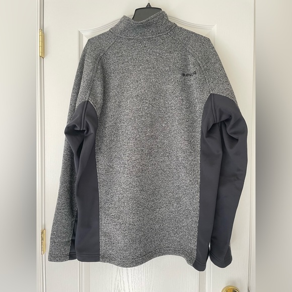 New Spyder Men’s Gray Half Zip Sweater Knit Pullover Jacket size XXL - Picture 3 of 8